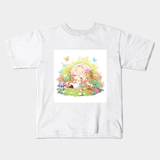 chibi flower girl Kids T-Shirt